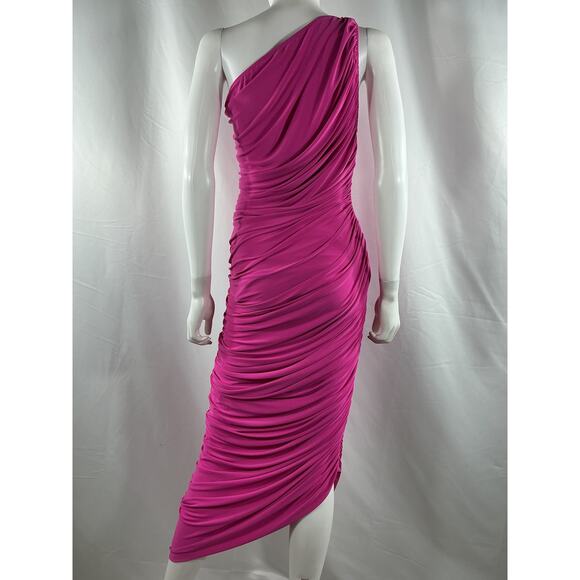 Norma Kamali X Revolve 'Diana' Pink Poly Gown Size L - Picture 3 of 5